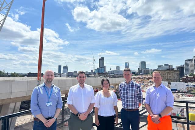 Mike visiting Curzon Street Station with HS2
