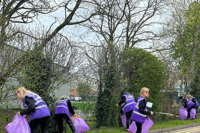 Panther team geared up for litter pick at Lodge Farm