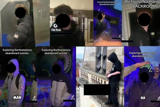 Officers say they have become aware of a number of videos posted on TikTok in recent months which show young people accessing abandoned and unsafe properties before sharing the footage online.