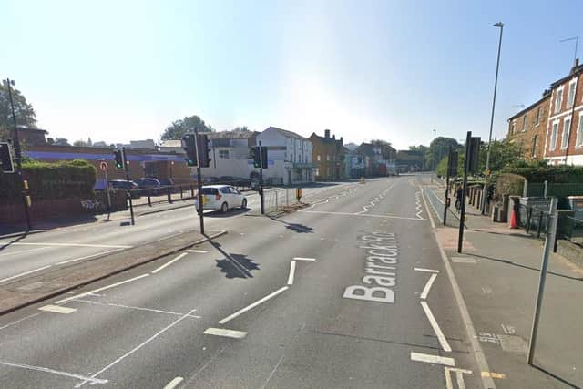 The incident happened in Barrack Road.
