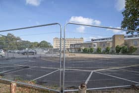 Upper Mounts Car Park where 160 spaces have been cordoned off