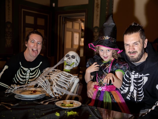 Delapre Abbey hosted a spooky trail for families on Friday October 31.
