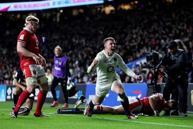 Fraser Dingwall scored at Twickenham last weekend (photo by David Rogers/Getty Images)