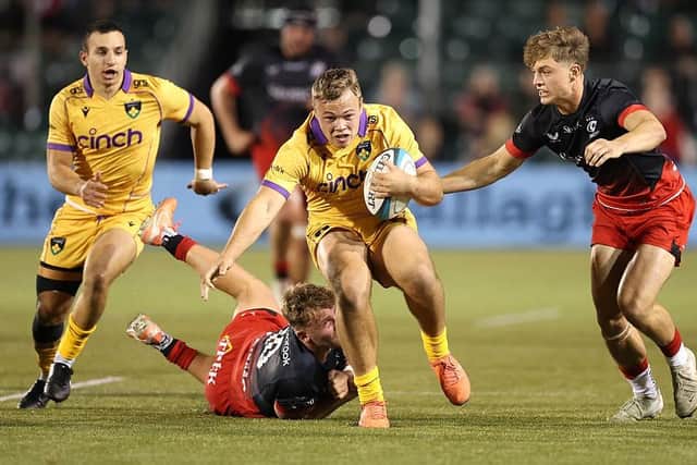 Tom Litchfield and Saints will start the new season where they did the last - at Saracens in the PREM Rugby Cup
