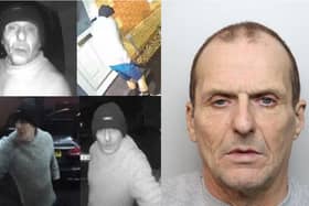 Burglar Michael Clarke was caught on CCTV and doorbell cameras trying doors in Wellingborough/Northants Police
