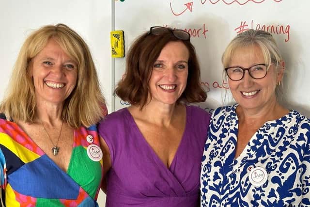 Julia Harris, Ann Brebner and Mandy Lagden, founders of the 'JAM' fundraising group.