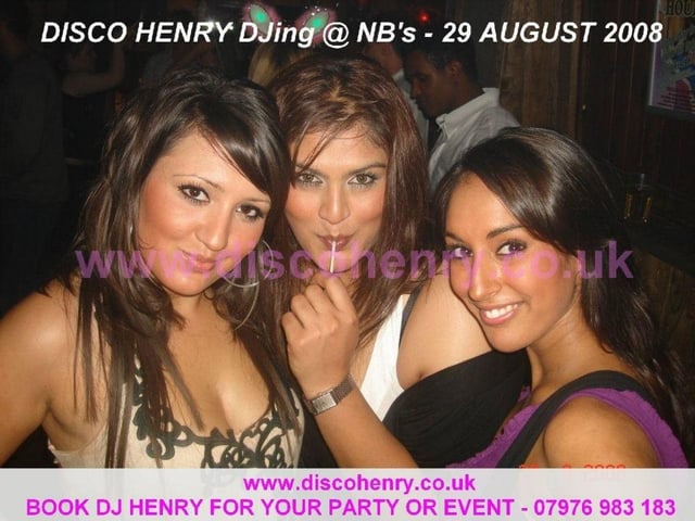 Nostalgic pictures from a night out at NB's