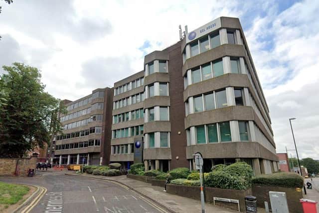 Regent Portfolio Ltd applied to convert the former office block Sol House into flats in April 2024. Credit: Google