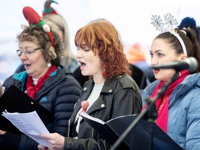 The last of 2024's festivities on the newly refurbished Market Square took place on Saturday December 21, in the form of Christmas carols.