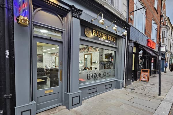 Razor King barbers in St Giles Street has now opened