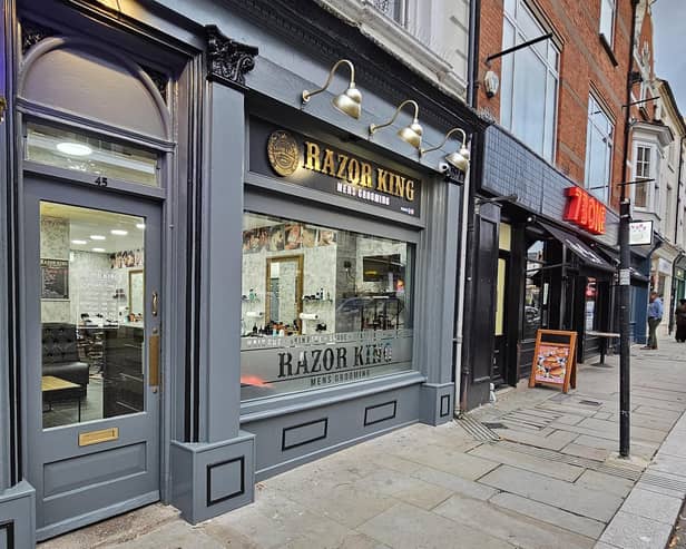 Razor King barbers in St Giles Street has now opened