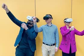 UON staff members use VR headsets