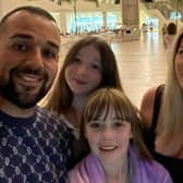 Hilmi with wife Victoria, daughter Brooke, and stepdaughter Sophia