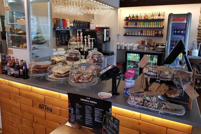 The counter is always stocked with freshly homemade cakes – with cream teas, afternoon teas and a variety of other drinks and food options also on offer.