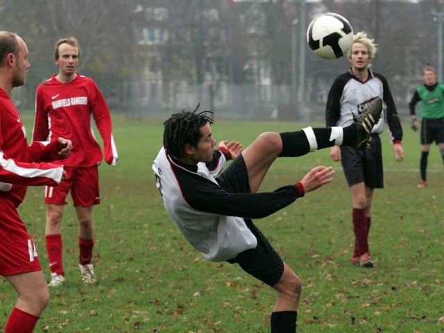 2008 - Sunday football at The Racecourse Northampton, Clicker V Mansfield Rangers