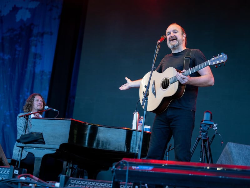 Wilson & Wakeman performing on the opening day of Cropredy Convention 2023. Photo by David Jackson.