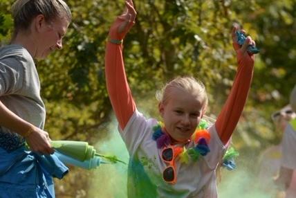 More than 60 children, parents and members of the community completed a colour run at Pitsford Quarry on Sunday September 28 to raise money for school activities.