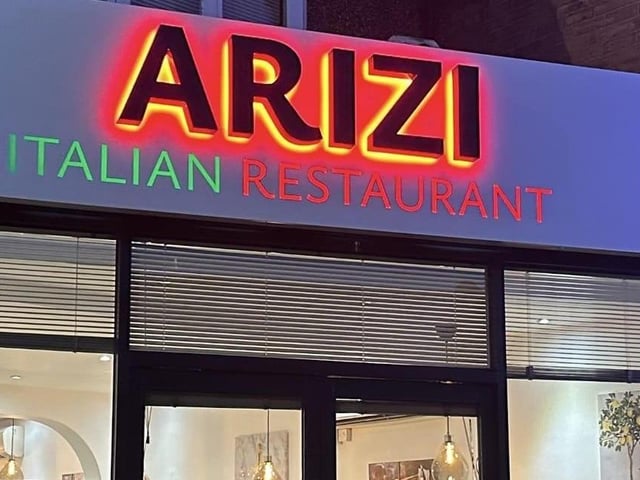 4.9 stars based on 181 Google Reviews. Arizi Italian Restaurant is located at the heart of Kingsthorpe and was established in the town in September 2023. Location: 61 Harborough Road, NN2 7SH. Website: https://www.facebook.com/ariziitalianrestaurant/