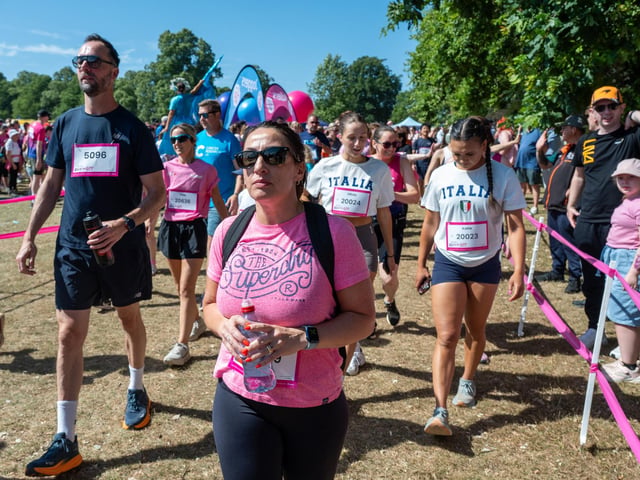 Runners taking part in the Race For Life at Abington Park in Northampton on Sunday, July, 12, 20026. Photo by David Jackson.