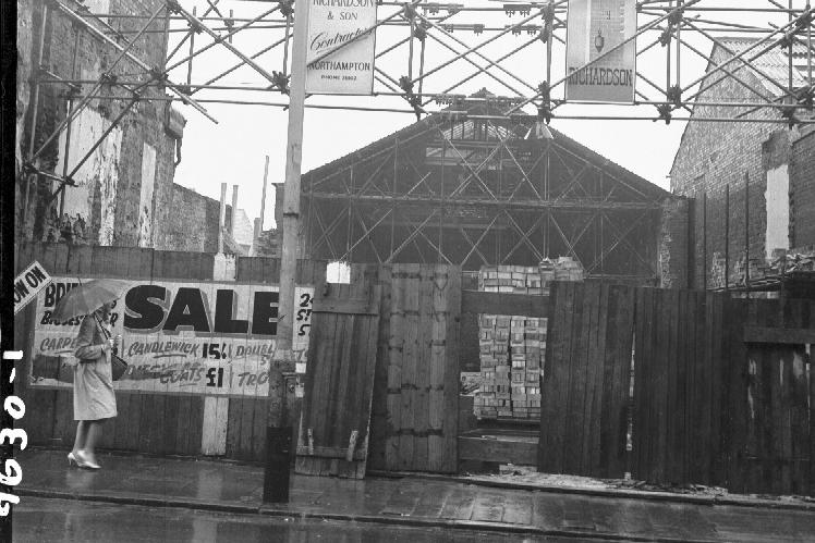 Conservative Club demolition, Northampton, February 25, 1960
