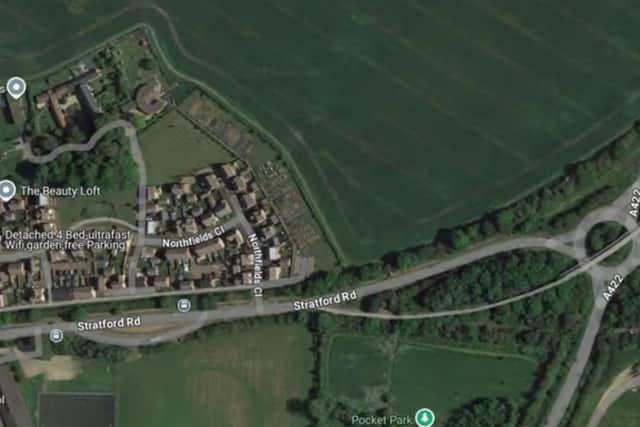 Plans for a new development of 67 homes next to Deanshanger have been refused (Image: Google Maps)