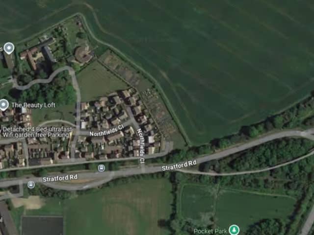 Plans for a new development of 67 homes next to Deanshanger have been refused (Image: Google Maps)