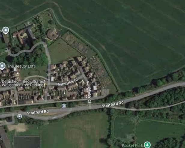 Plans for a new development of 67 homes next to Deanshanger have been refused (Image: Google Maps)