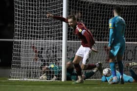 Fraser Horsfall scored the game's only goal when Newport visited Sixfields last season.