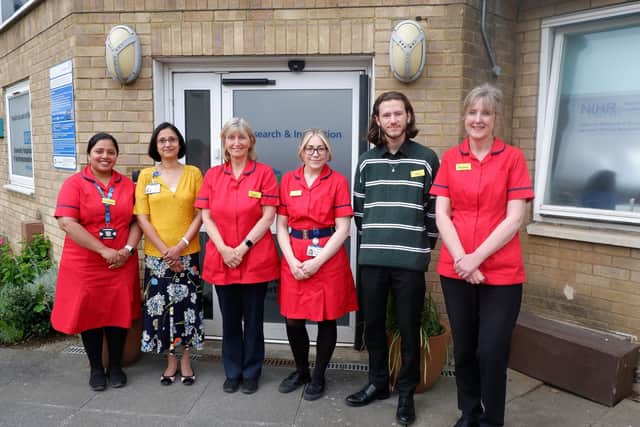 Some of the research team at Northampton General Hospital.