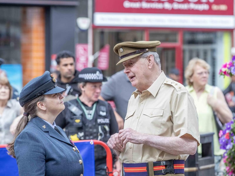 The Armed Forces Day celebrations in Northampton town centre held on Saturday (June 29) included entertainment and interviews with military personnel.