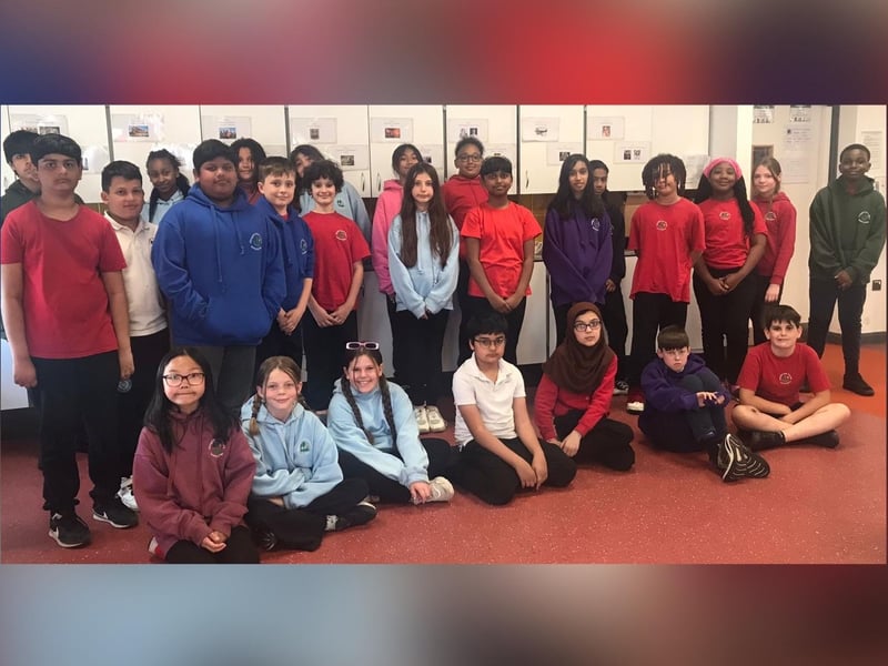 Year 6 leavers at Abington Vale Primary School's Stirling Campus.