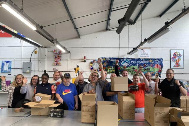Service users at Teamwork Trust with Collingwood