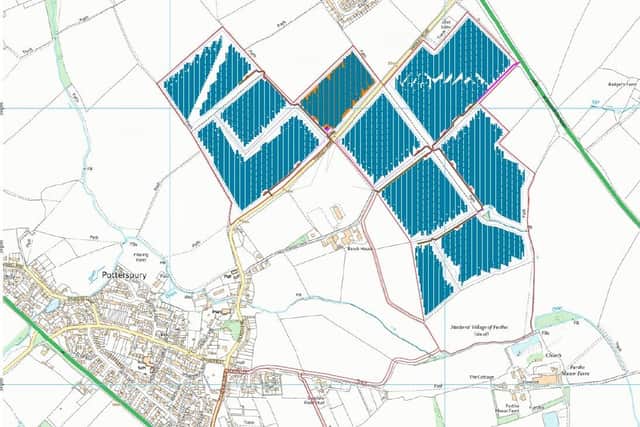 Plans for the solar farm development. Credit: Yardley Road Solar Farm Limited