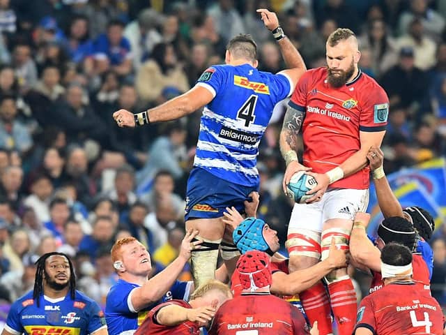 RG Snyman is set to return against Saints (photo by RODGER BOSCH/AFP via Getty Images)