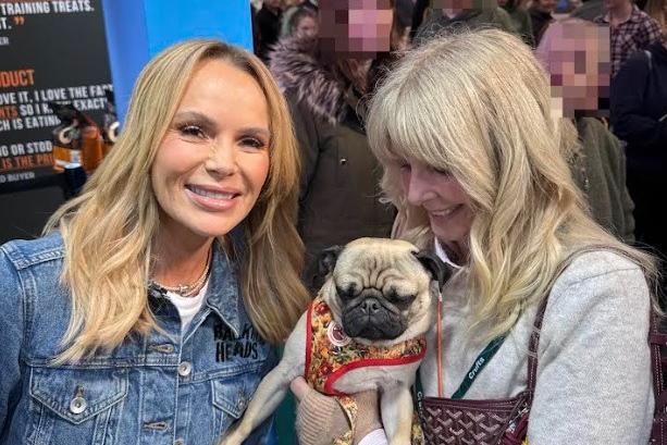 Junior and Michelle met Amanda Holden.