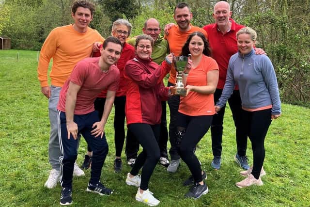 Bright Horizons colleagues with their trophy