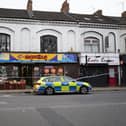 A shop in Abington Square was cordoned off, in relation to the incident.