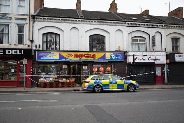 A shop in Abington Square was cordoned off, in relation to the incident.