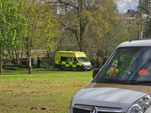Victoria Park in Northampton where a man was found in the river