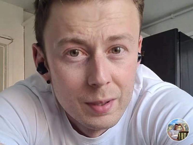 Danny, from Corby, posts about living with rosacea and the treatments he has to combat it as well as his ADHD. He also posts a range of relatable and fun content. He has 7k followers on TikTok and more than 70k likes on his posts.