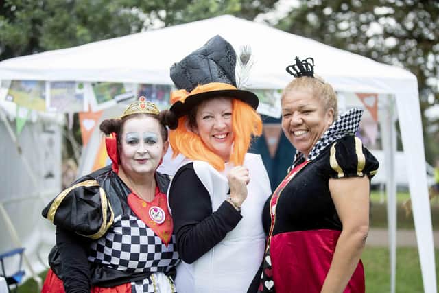 Many came dressed in line with the 'wonderland tea party' theme. Photo: Kirsty Edmonds.