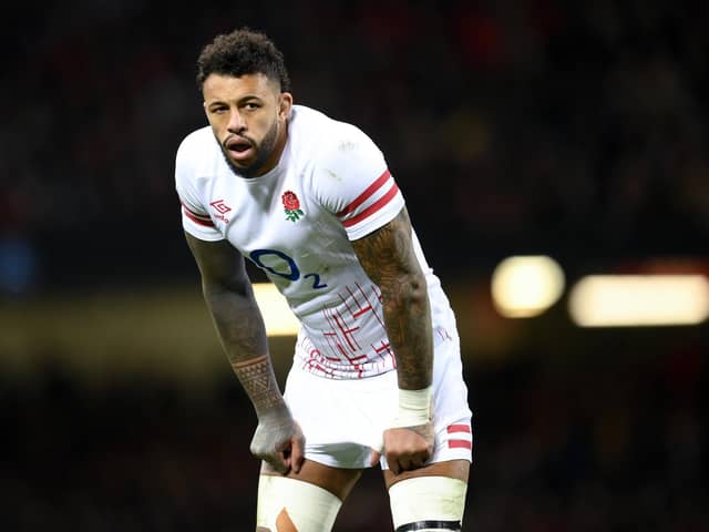 CARDIFF, WALES - FEBRUARY 25: Courtney Lawes of England looks on during the Six Nations Rugby match between Wales and England at Principality Stadium on February 25, 2023 in Cardiff, Wales. (Photo by Shaun Botterill/Getty Images)