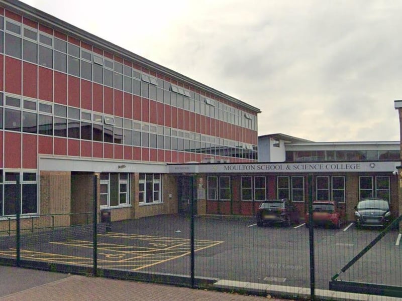 Moulton School and Science College on Pound Lane was rated "Good" by Ofsted in September 2023