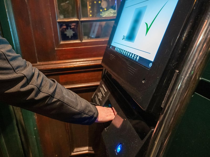 The machines check whether ID is valid, and can help identify people who have caused problems at premises