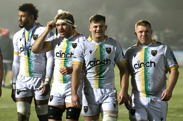 Saints celebrated a superb win at StoneX Stadium (photo by David Rogers/Getty Images)