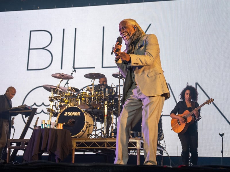 Billy Ocean on stage at Let’s Rock Northampton at Delapré Park on Saturday, June 15, 2024. Photo by David Jackson.