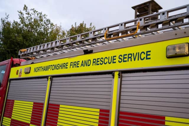 Northamptonshire Fire and Rescue Service are on the scene in Hartwell.