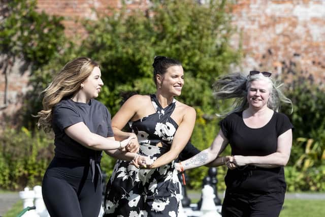 Yoga, pilates, sound baths and stargazing were part of the high-profile festival, and famous holistic therapist Laura Hof wowed visitors. Photo: Kirsty Edmonds.
