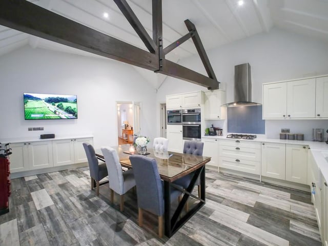 This barn conversion with traditional features and a lot of land could be yours for £1.75 million.