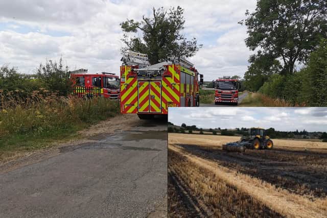 Four fire engines were called to Glassthorpe Lane in Harpole on Thursday (July 14)